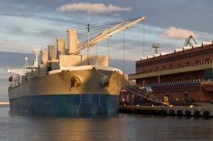 Ship at Foreign Port Image